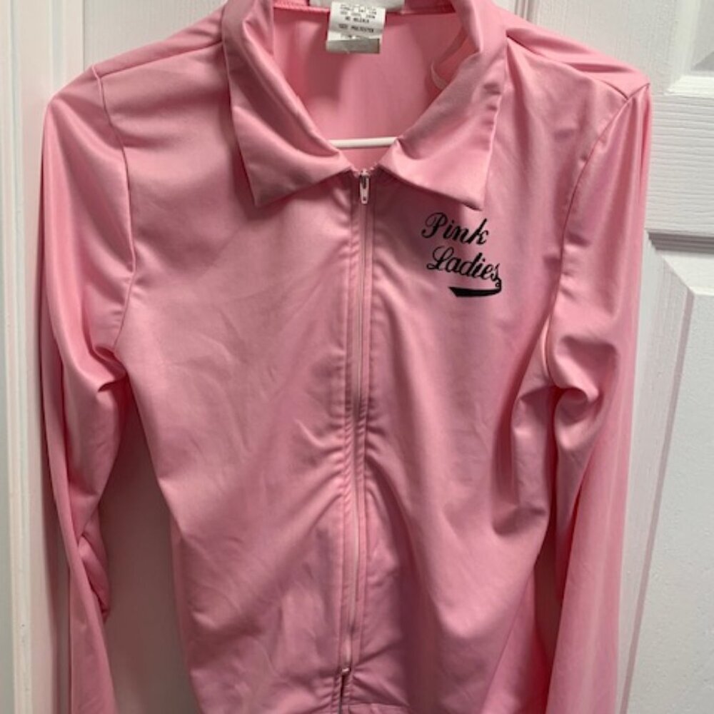 PINK LADIES/ GREASE MOVIE  TOP & SKIRT COMBO